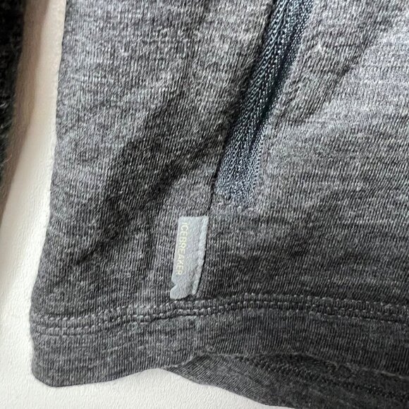 Icebreaker gray merino wool jacket full zip long sleeve men’s size small - Picture 5 of 8